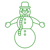 Bonhomme de Neige Gonflable