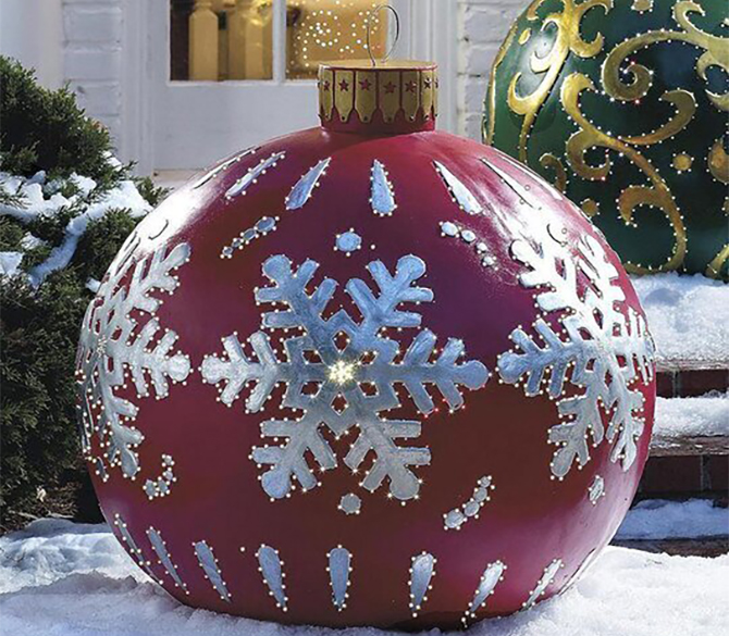 Boule de Noel en décor