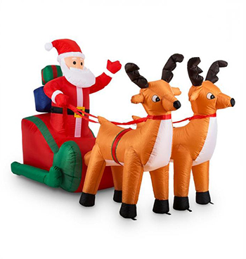 Trâineau de Noël idéal pour une belle décoration de Noël.